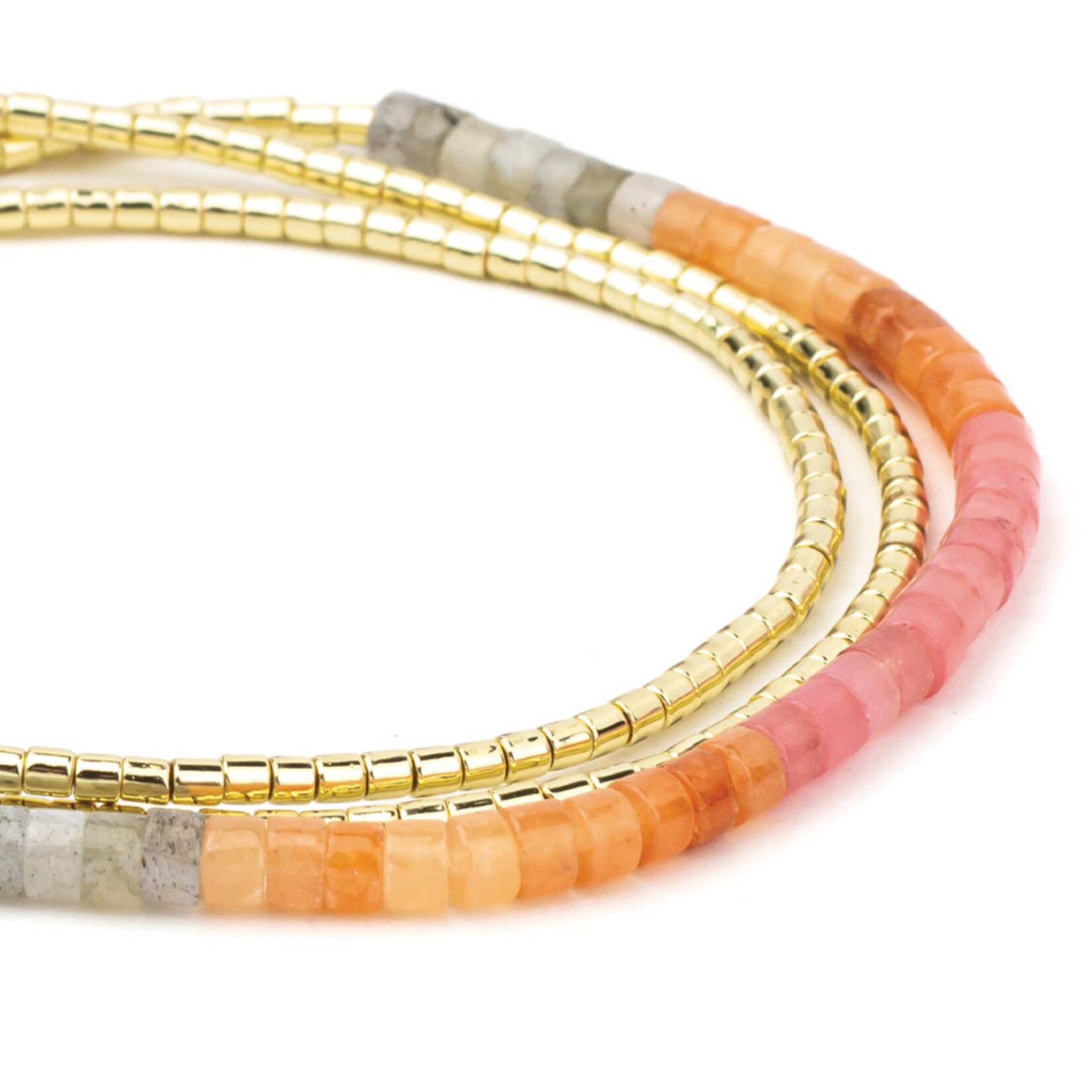 Ombre Stone Wrap - Gold Sunset