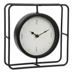 Black Metal Table Clock