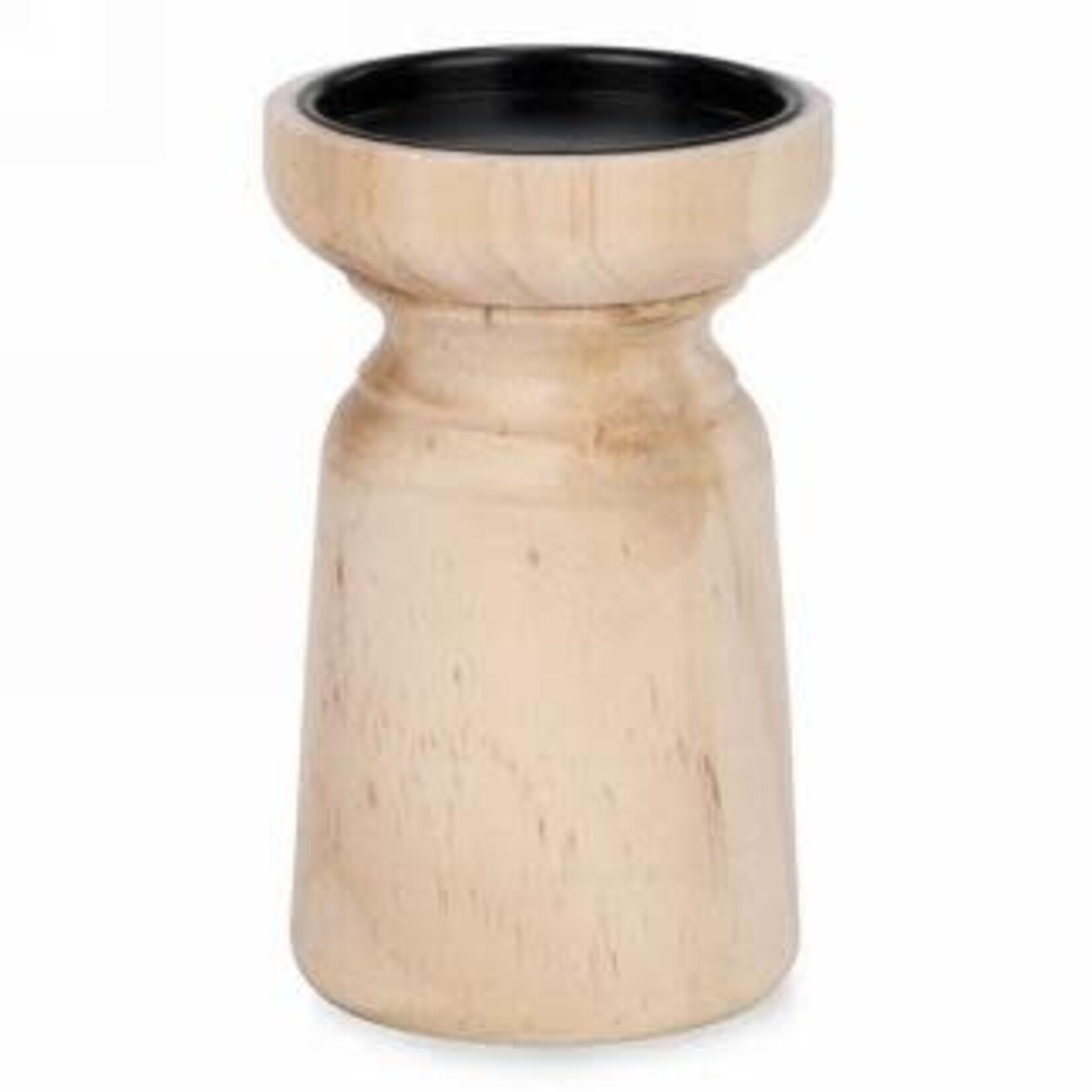 Natural Wood Candle Holder