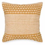 Handwoven Mustard & Cream Pillow