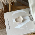 Mini Heart Trinket Dish - Light Beige