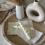 Twisted Taper Soy Candle - Ivory