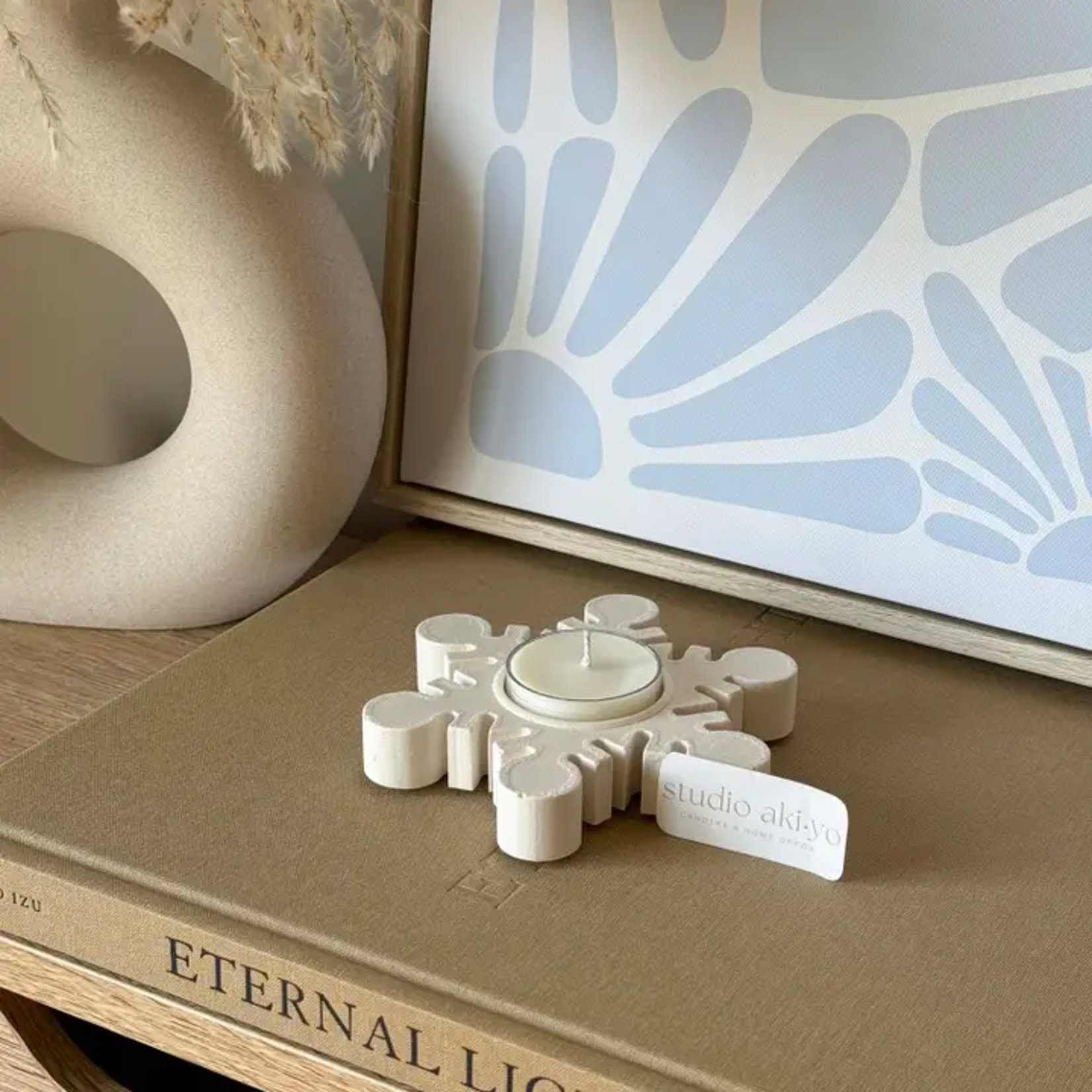 Snowflake T-Light Candle Holder