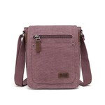 Classic Canvas Shoulder Bag - Burgundy