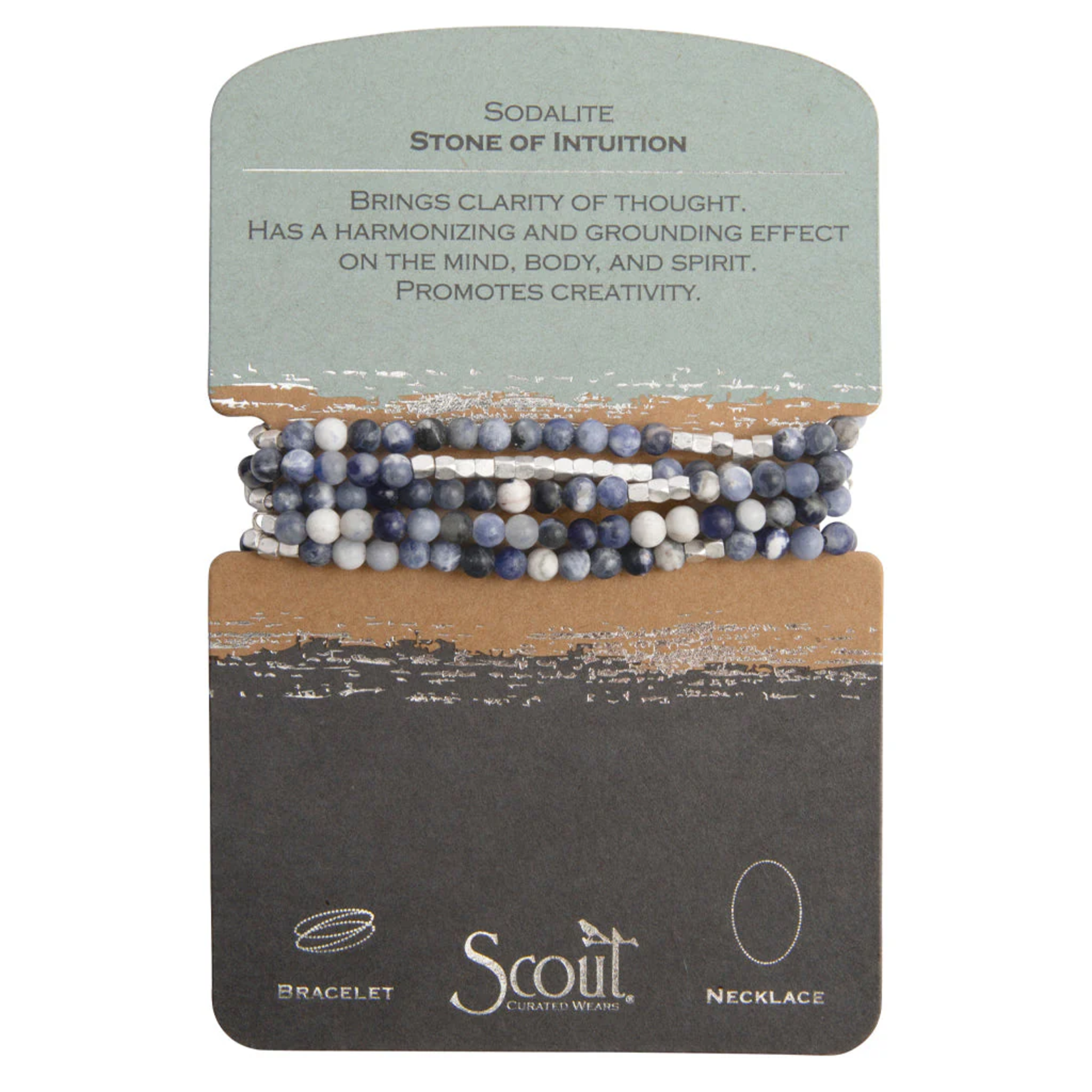 Wrap Bracelet/Necklace Sodalite - Stone of Intuition