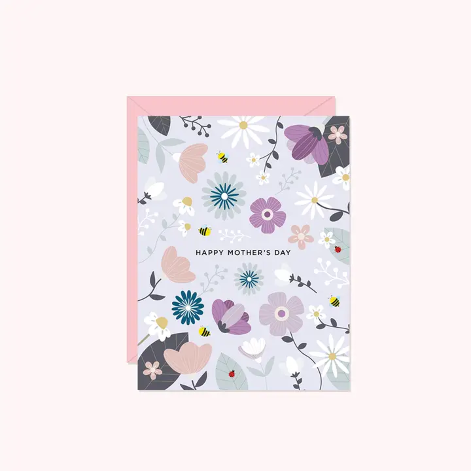 Lilac Floral Happy Mother's Day Greeting Card