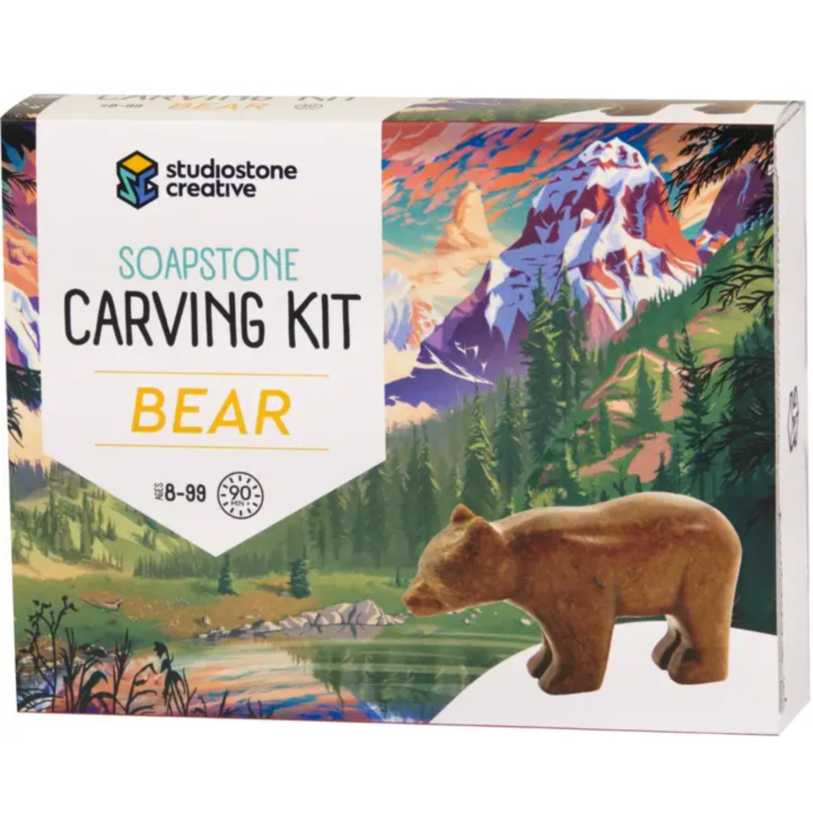Bear Soapstone Carving & Whittling Kit