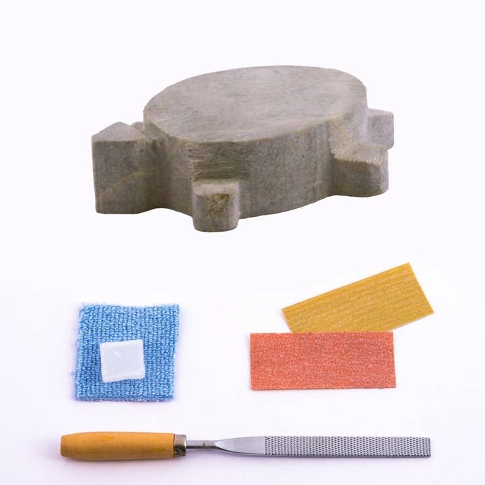 Turtle Soapstone Carving & Whittling Kit