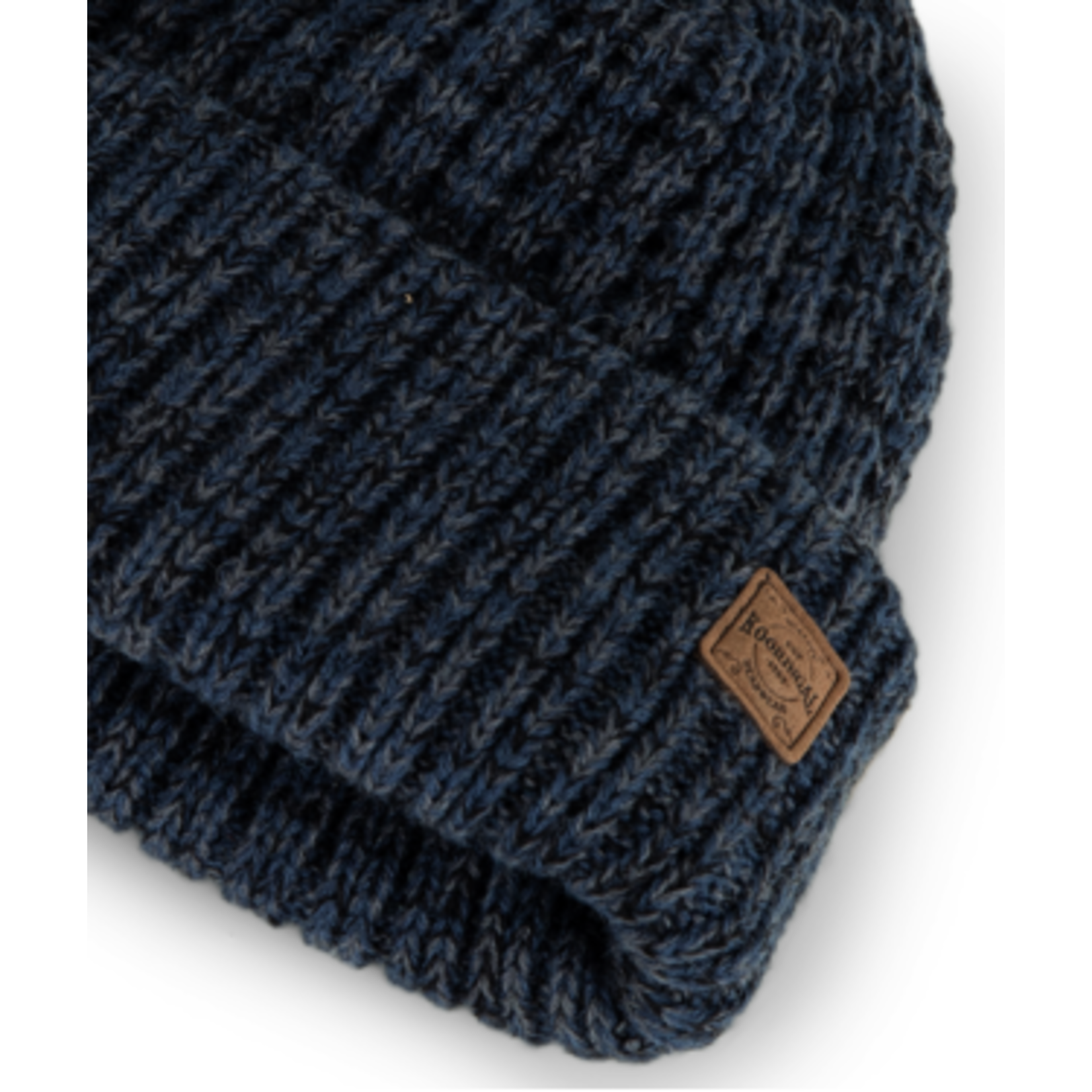 Navy Heavy Duty Speckled Beanie - Shadow