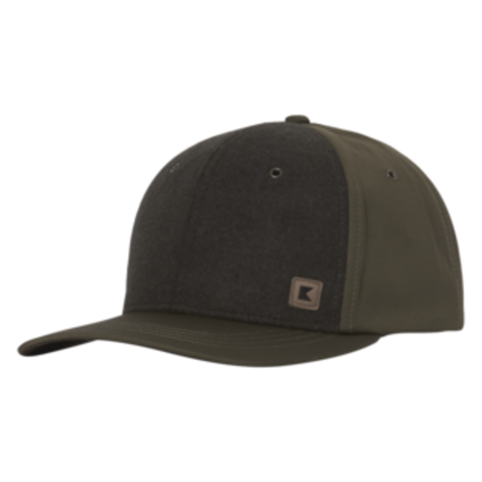 Green Wool Blend Panel Cap - Sierra