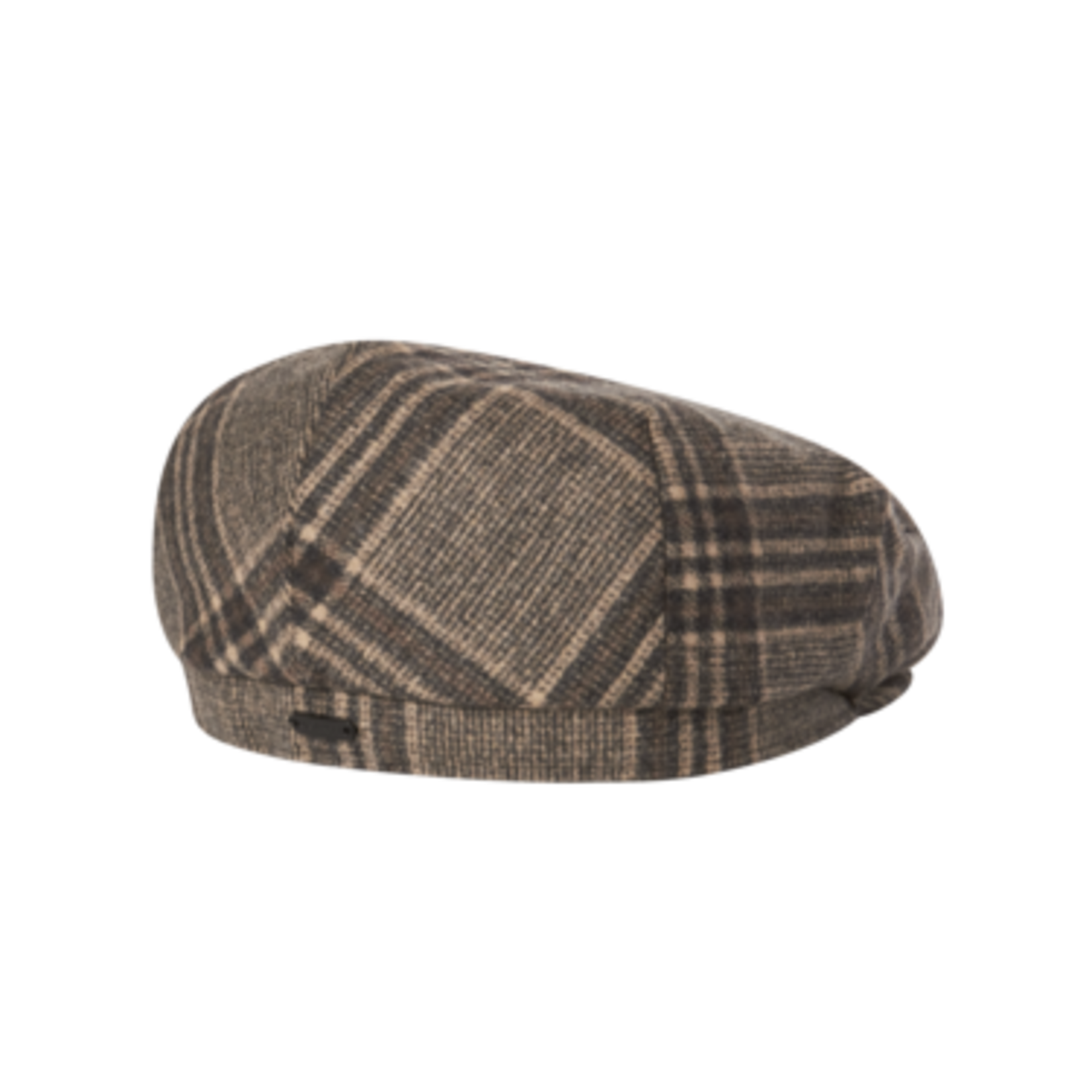Coffee Wool Plaid Driver's Cap - Caballero