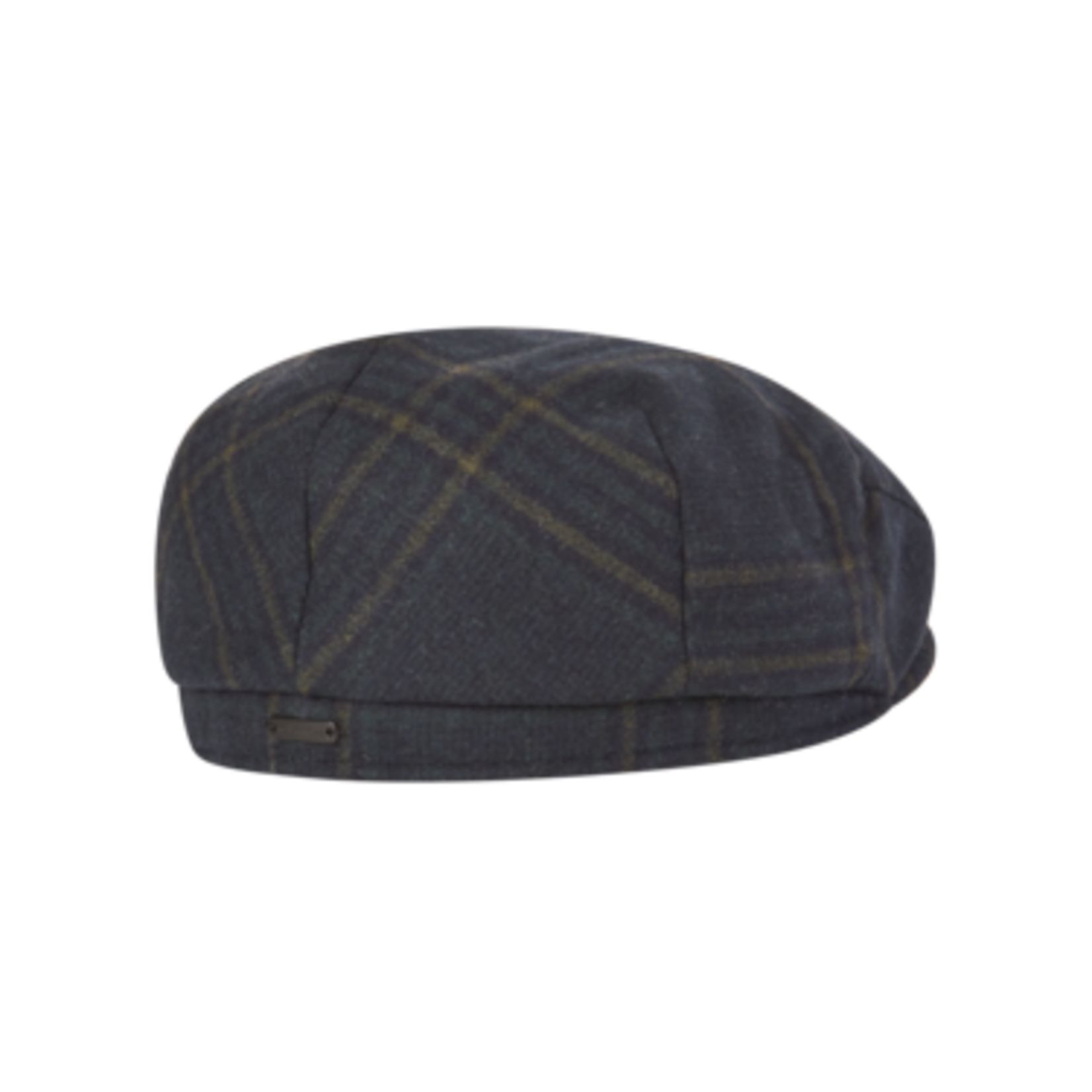 Navy Wool Plaid Driver's Cap - Caballero