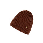 Chestnut Waffle Knit Slouch Beanie - Claudiana