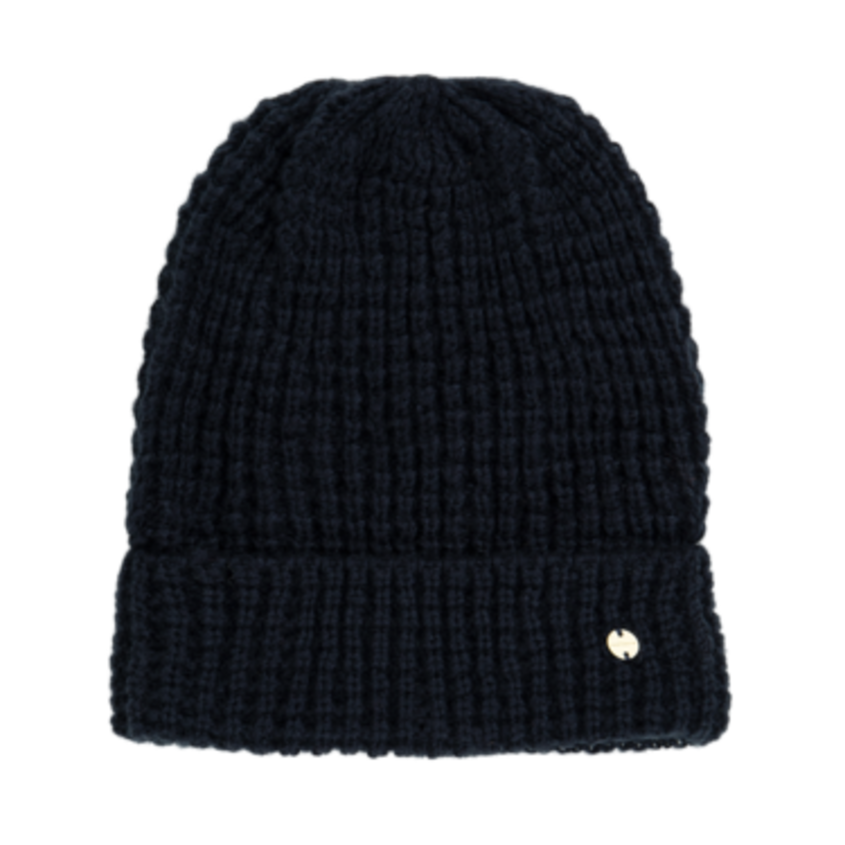 Indigo Waffle Knit Slouch Beanie - Claudiana
