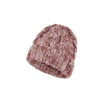 Blush Cable Knit Yarn Beanie - Aria