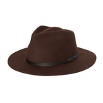 Rust Universal Wide Brim Fedora - Goodwin