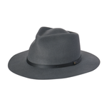 Steel Blue Universal Wide Brim Fedora - Goodwin