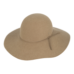 Tan Wide Floppy Brim Hat - Meredith