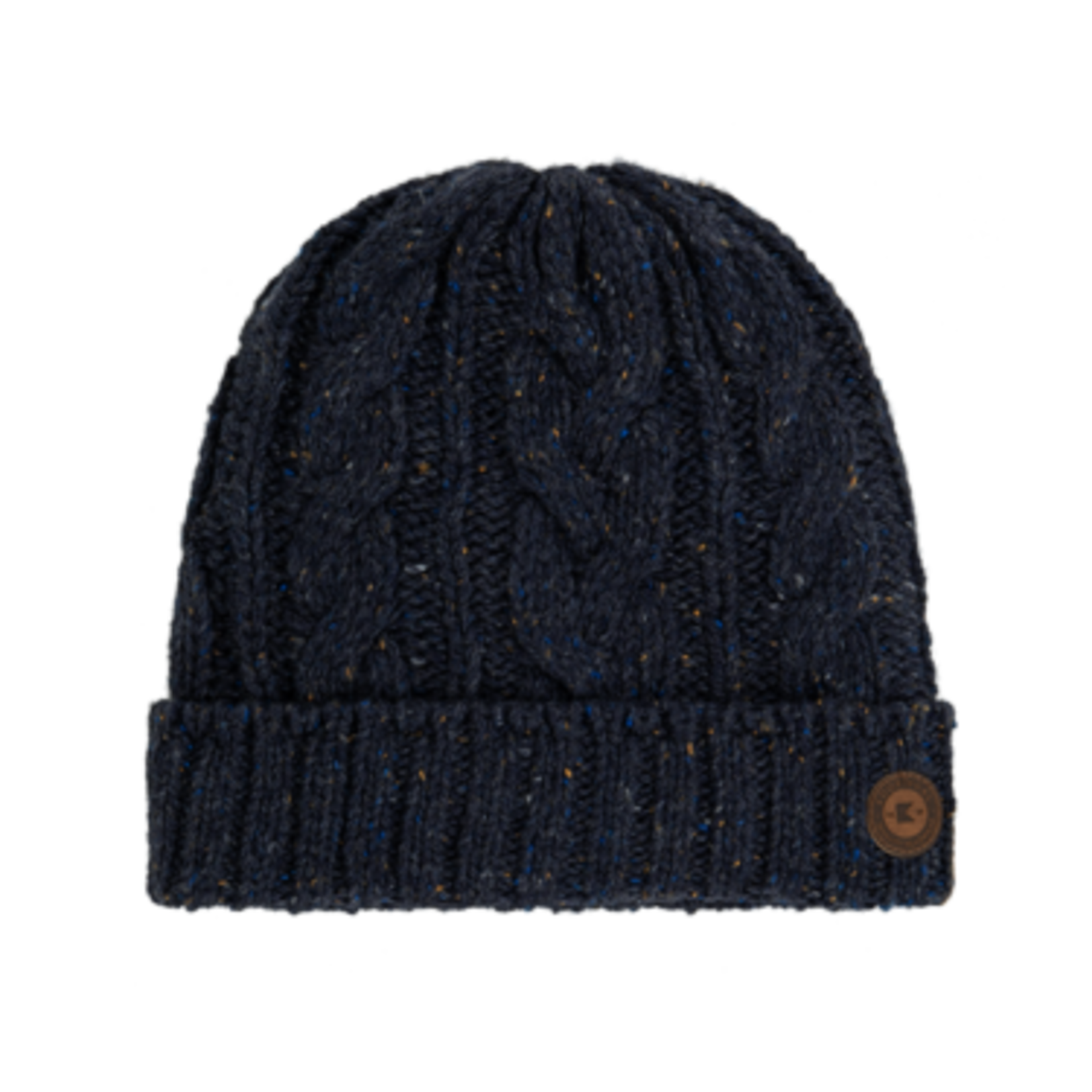 Navy Blue Chunky Wool Beanie - Eddard