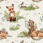 Fox & Fern Baby Blanket