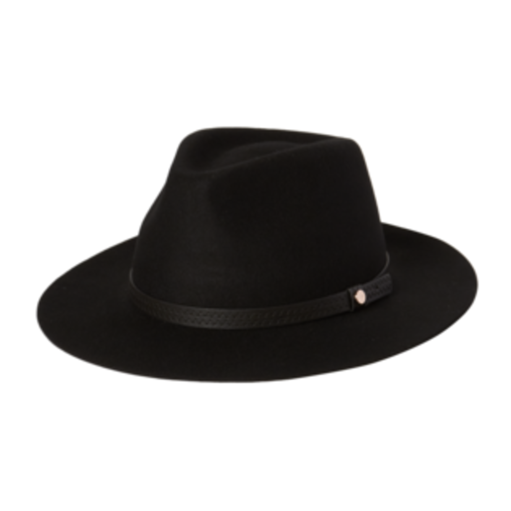 Black Mid Brim Hat - Kallie