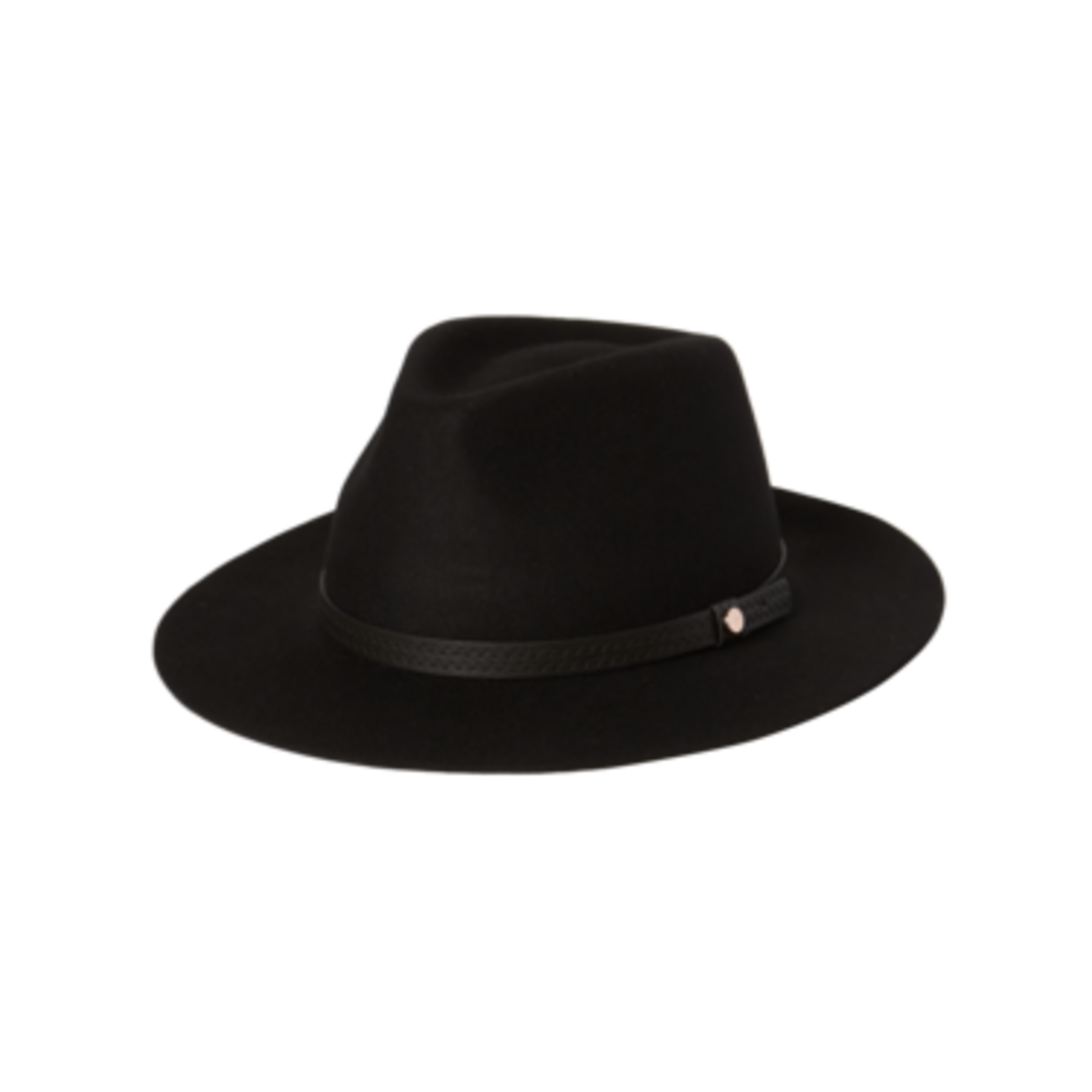 Black Mid Brim Hat - Kallie