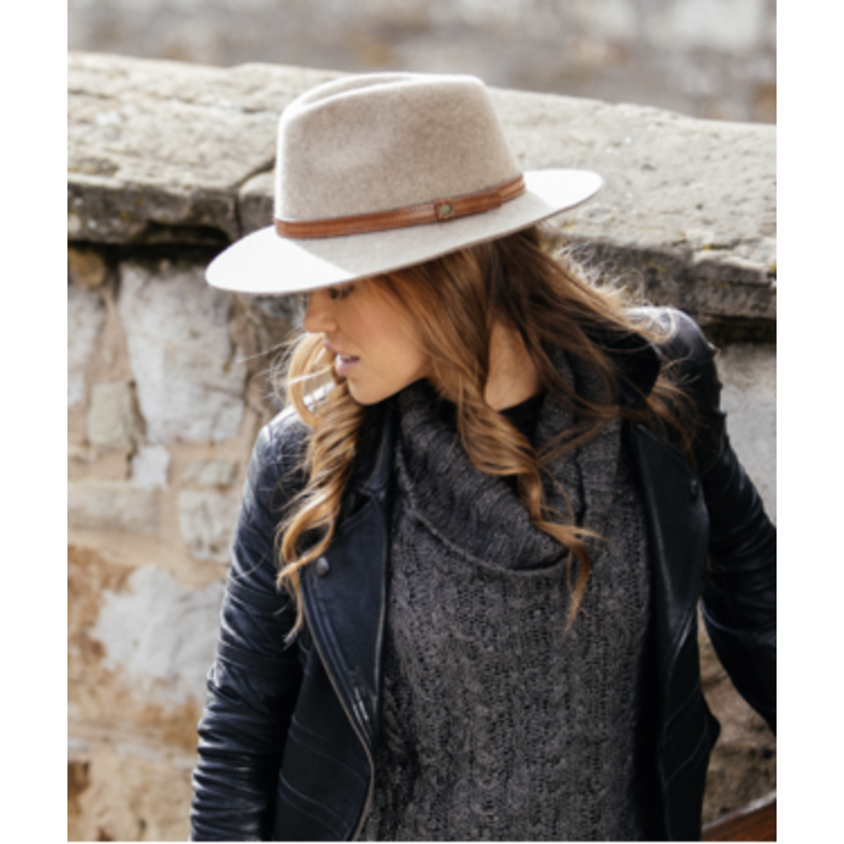 Natural Marle Mid Brim Hat - Kallie