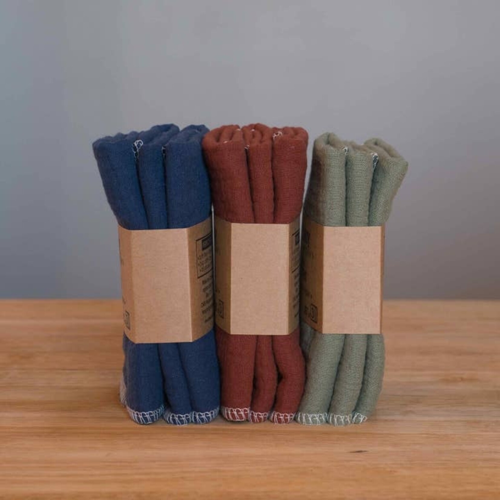 Organic Cotton Muslin Washcloth - Nutmeg