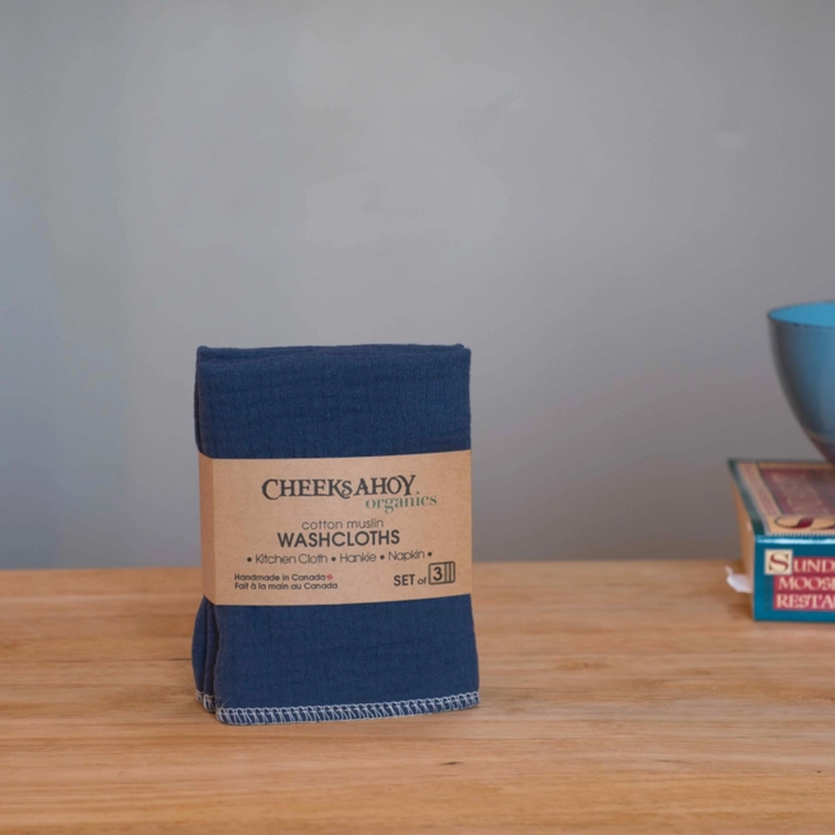 Organic Cotton Muslin Washcloth - Twilight