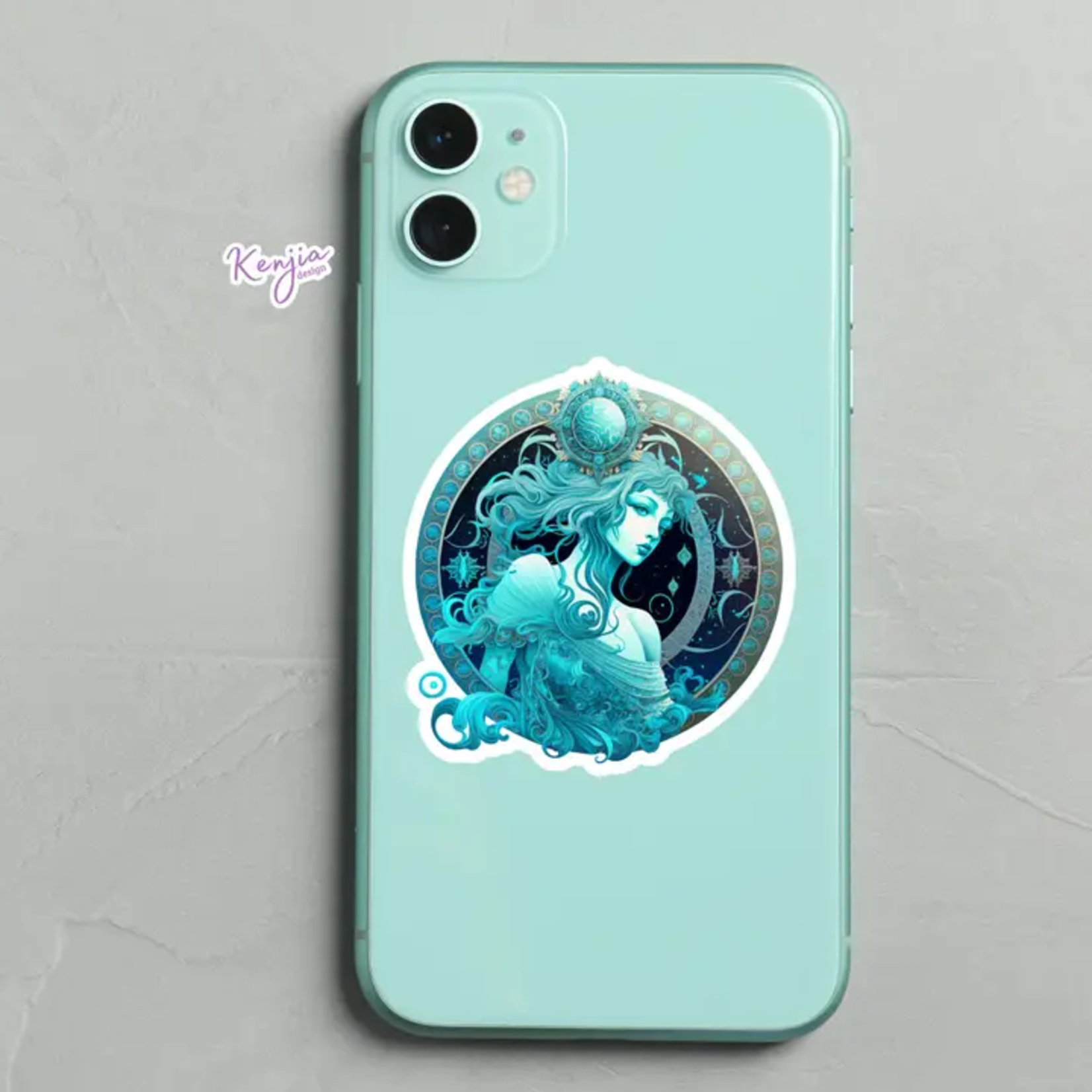 Aquarius Zodiac Sticker