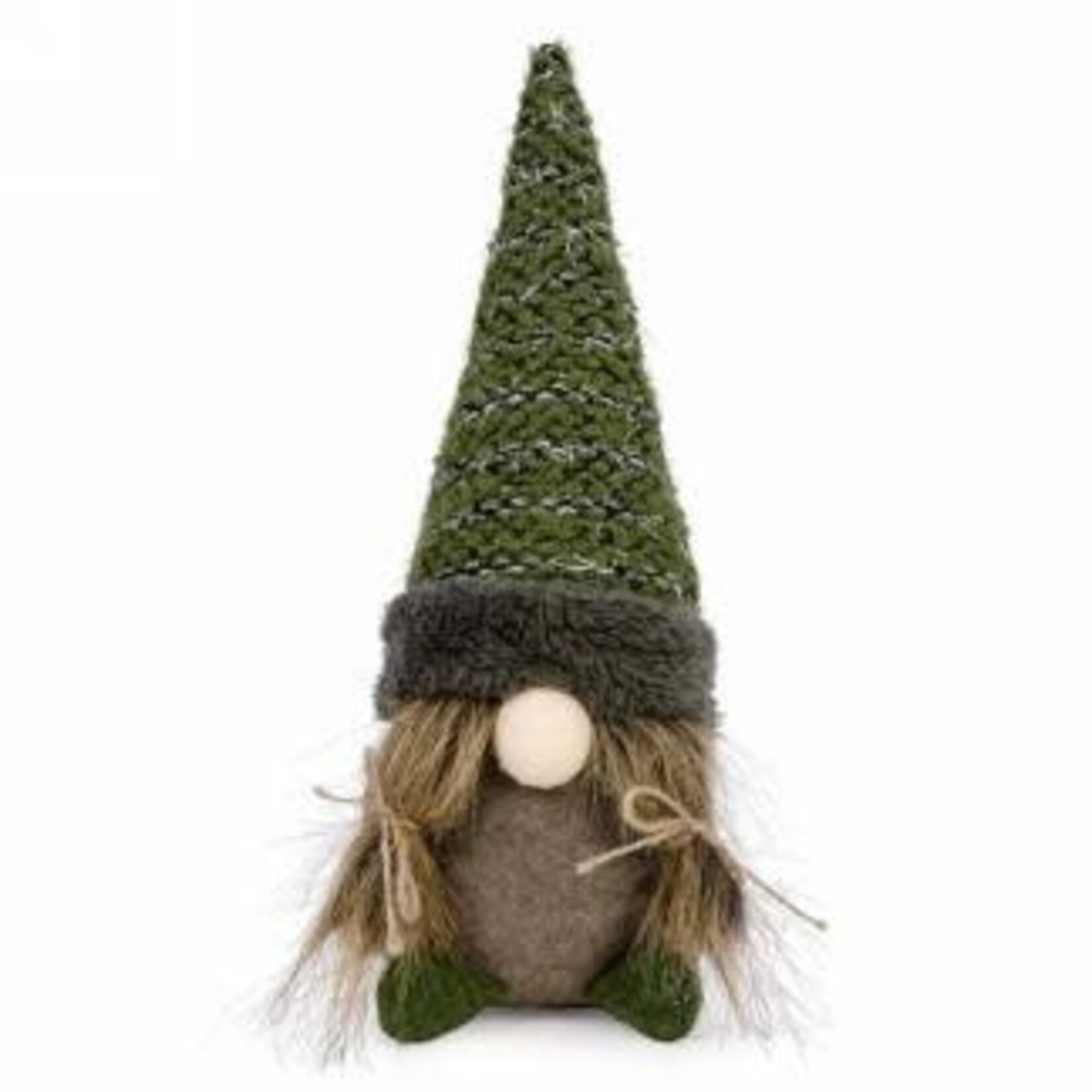 Green & Brown Gnome w Ponytails