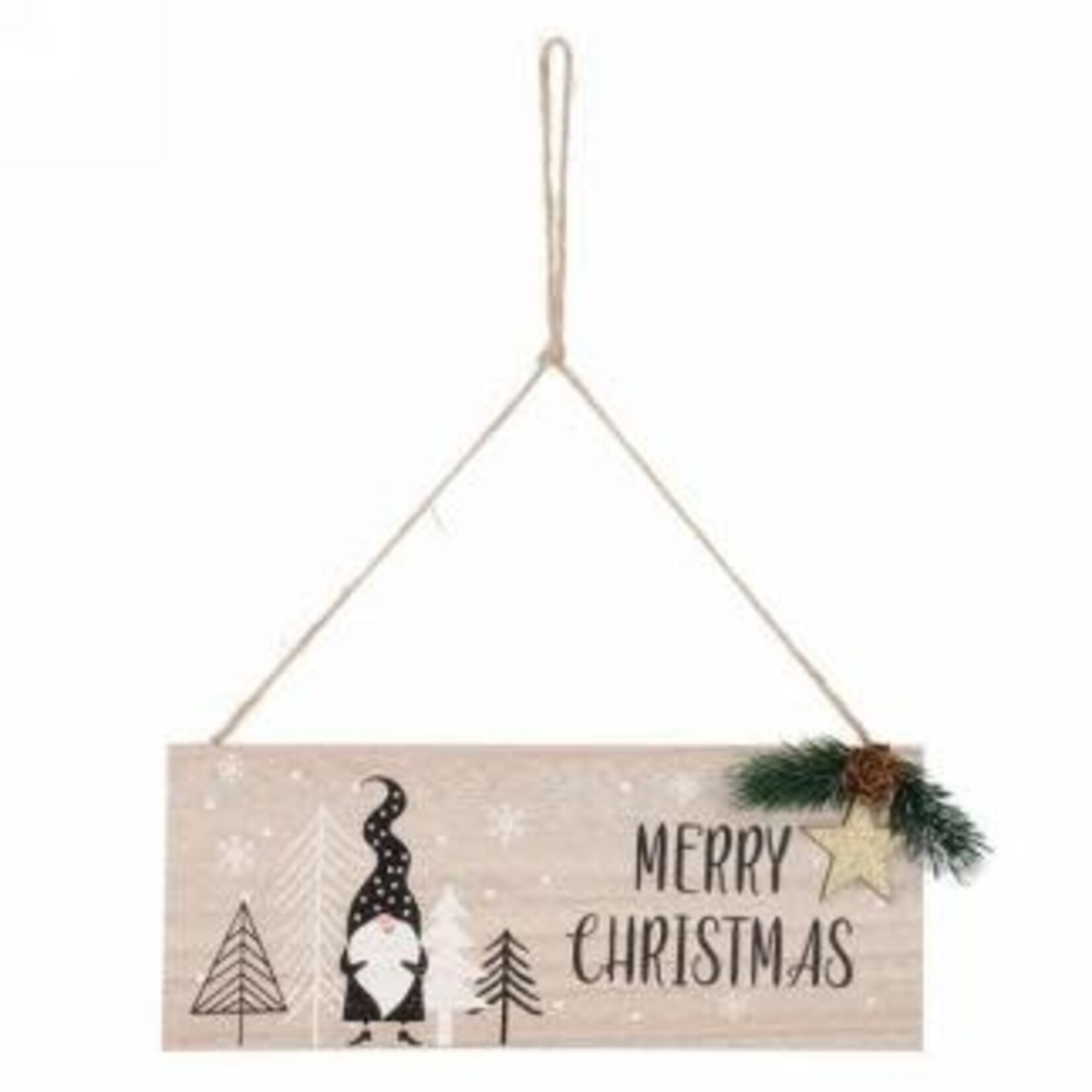 Merry Christmas Gnome Plaque