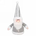 White & Grey Plush Santa