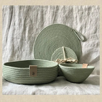 Sage Rope Bowl Gift Set
