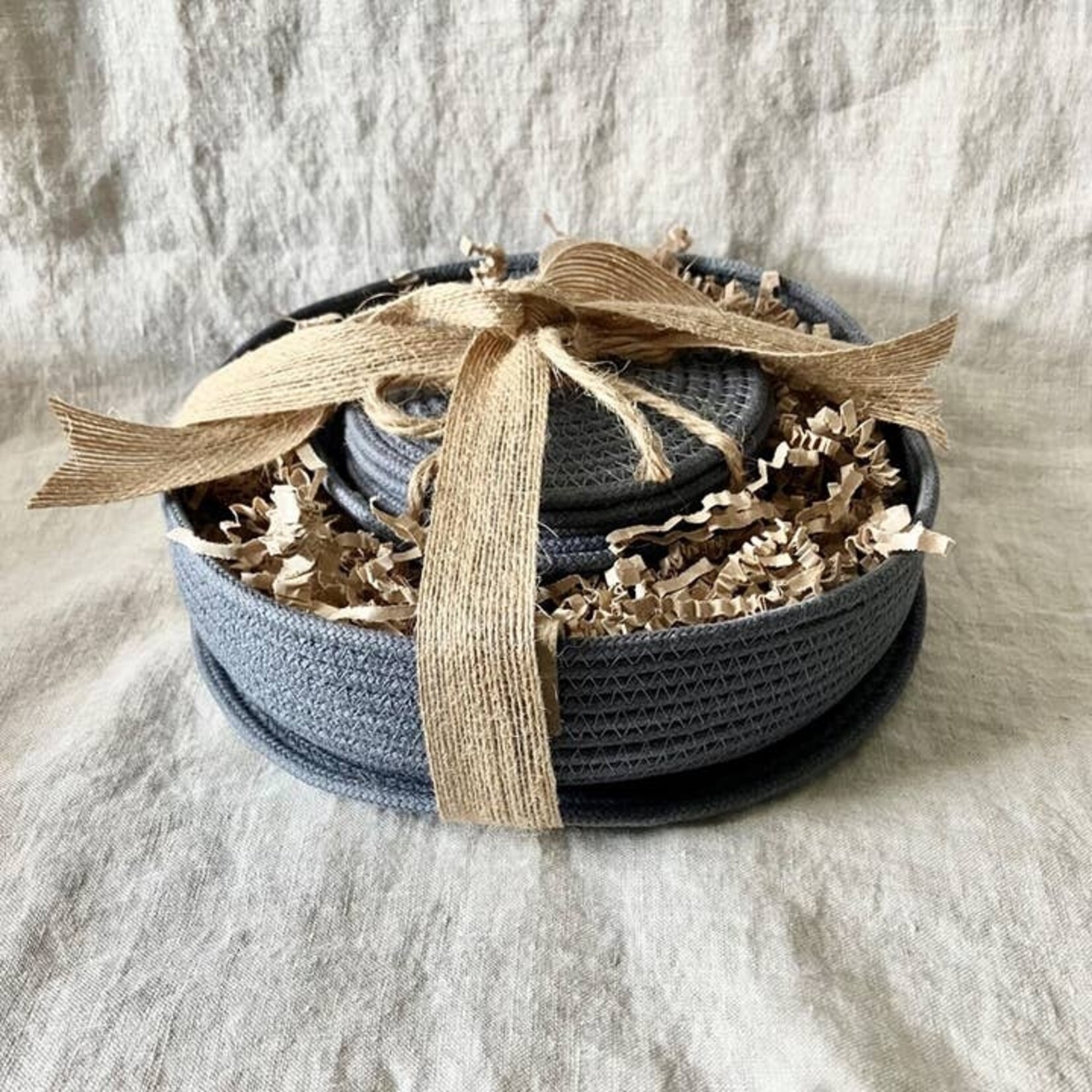 Grey Rope Bowl Gift Set