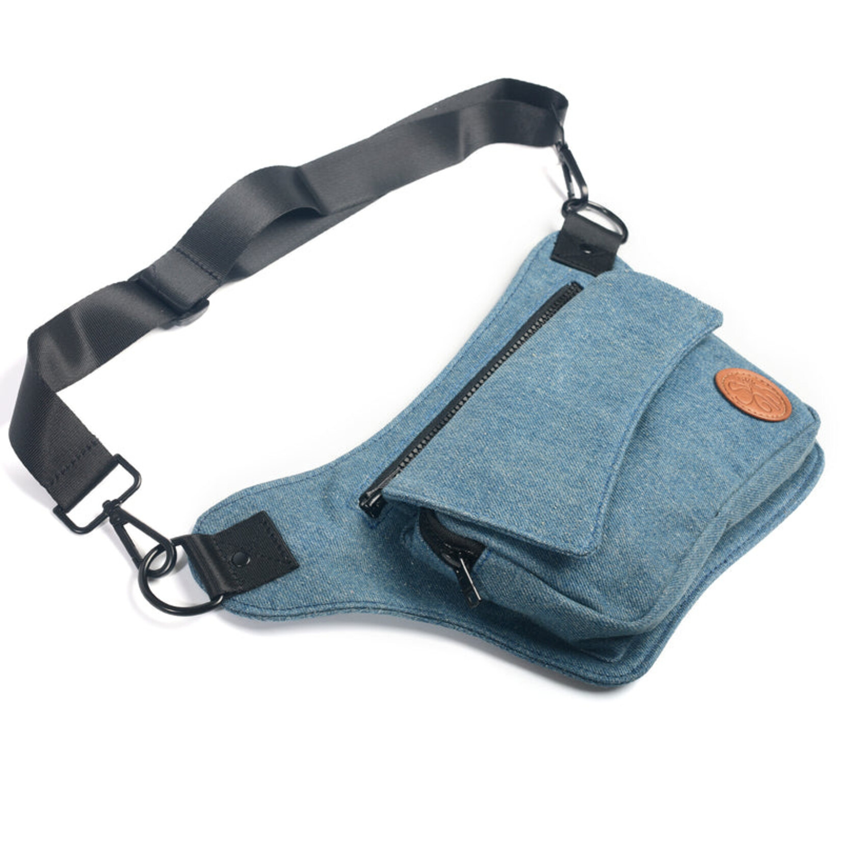 Blue Denim Hip Bag