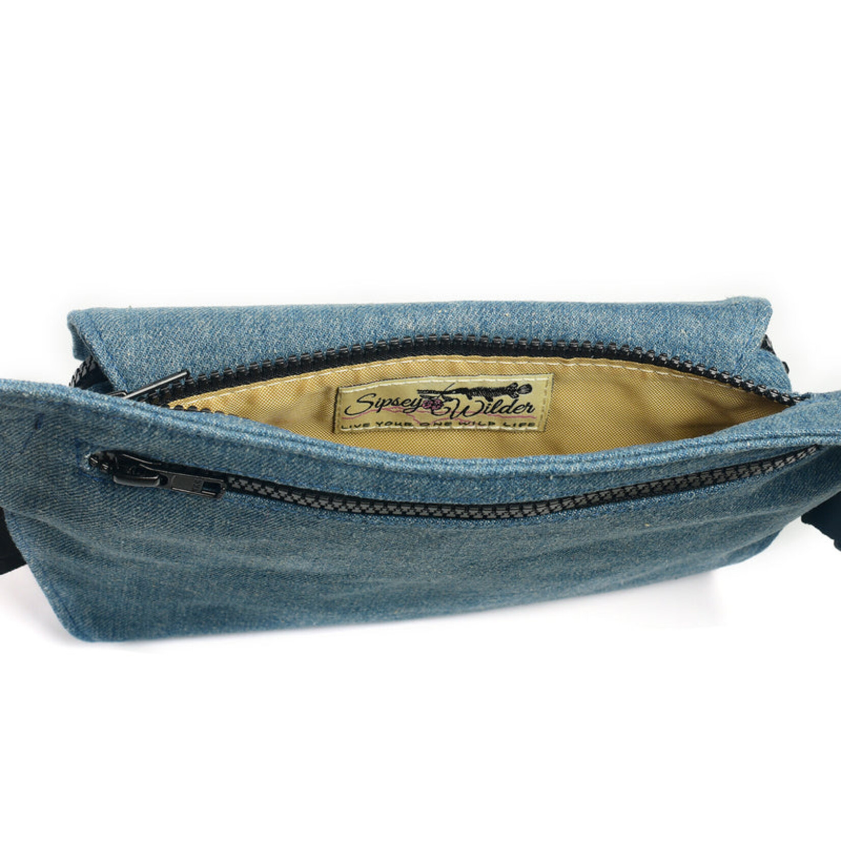 Blue Denim Hip Bag