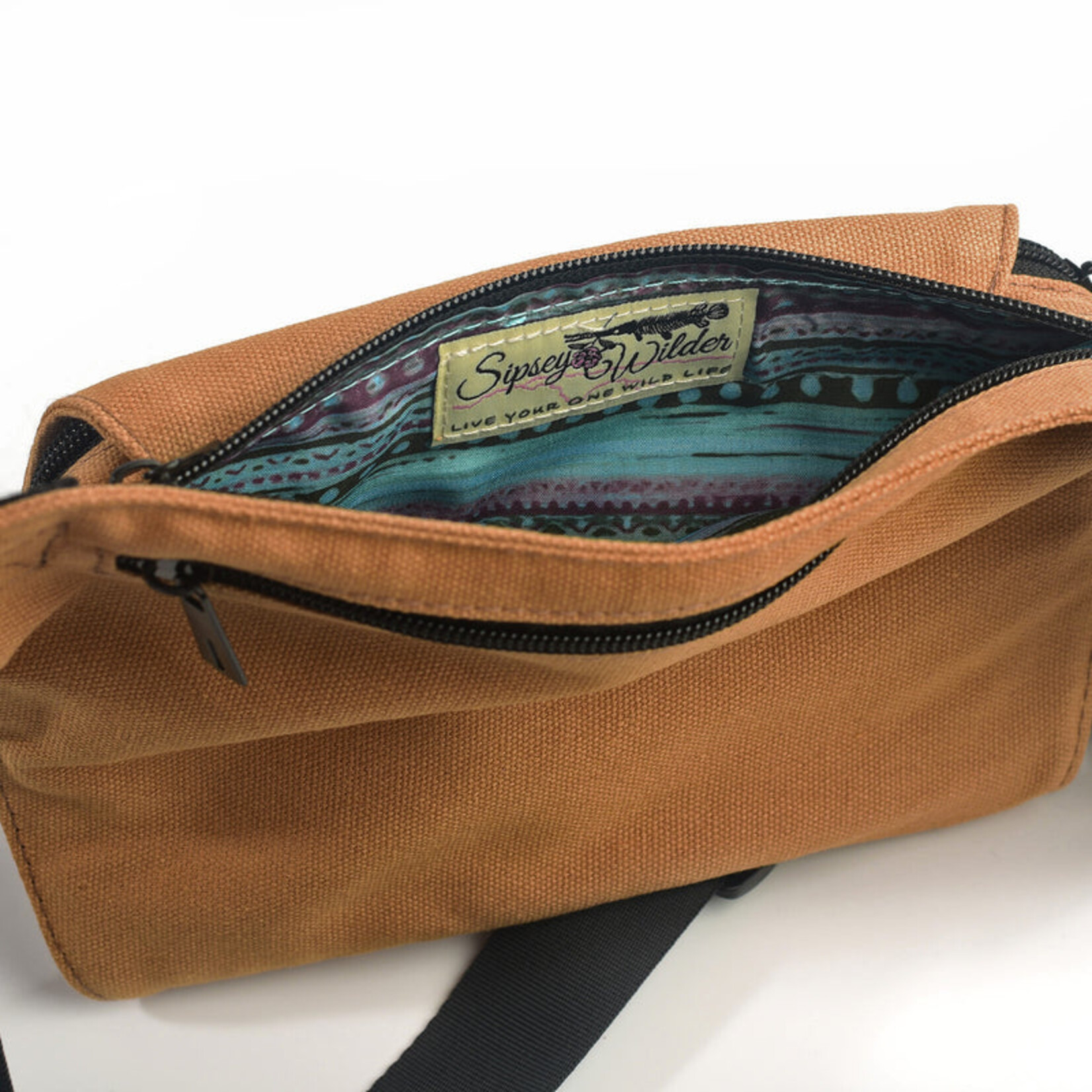 Sunlit Sand Canvas Hip Bag