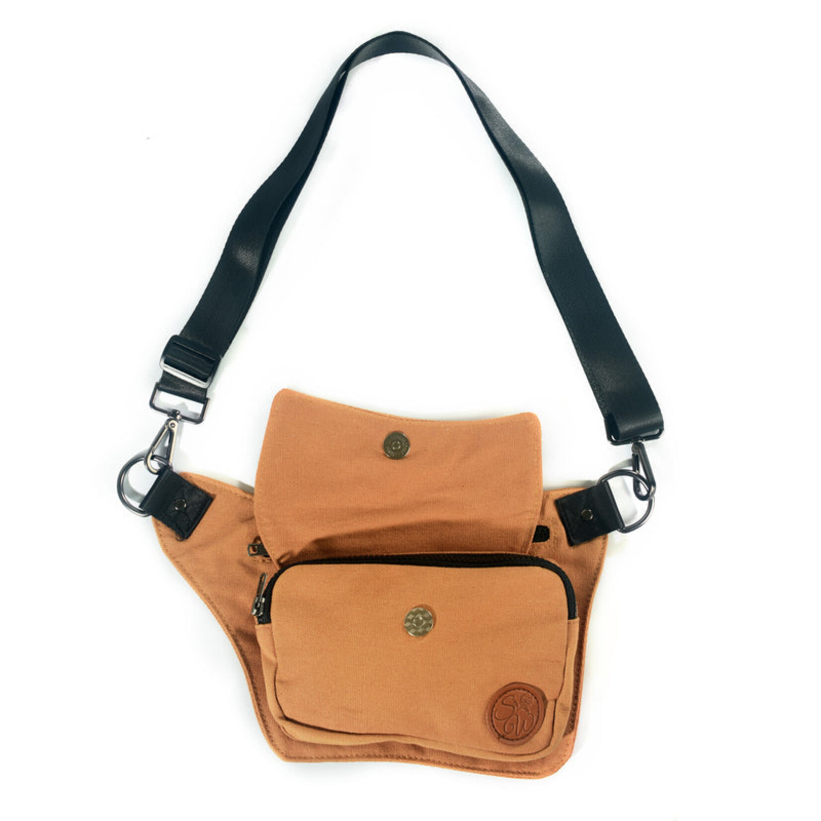 Sunlit Sand Canvas Hip Bag