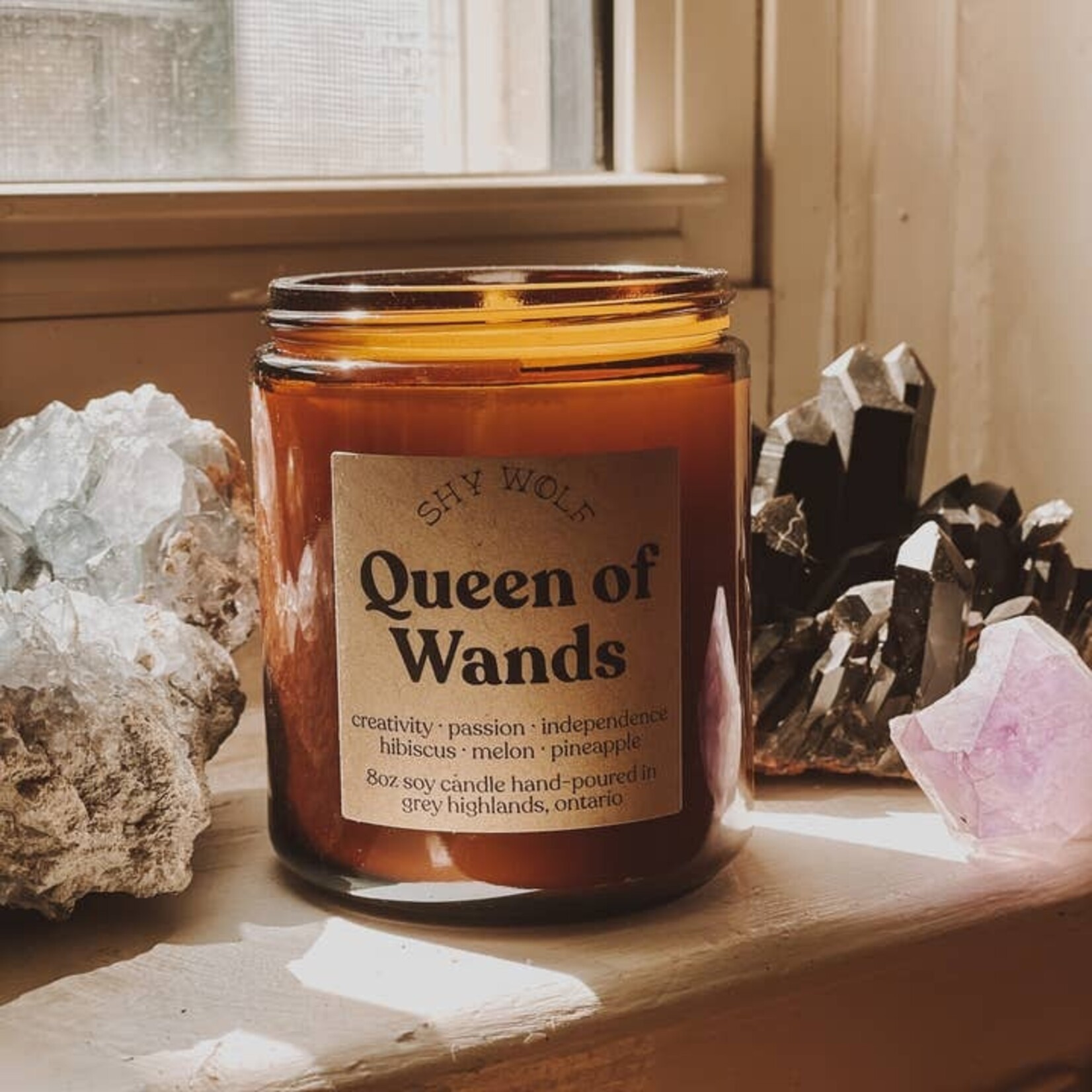 Soy Candle Queen of Wands Tarot