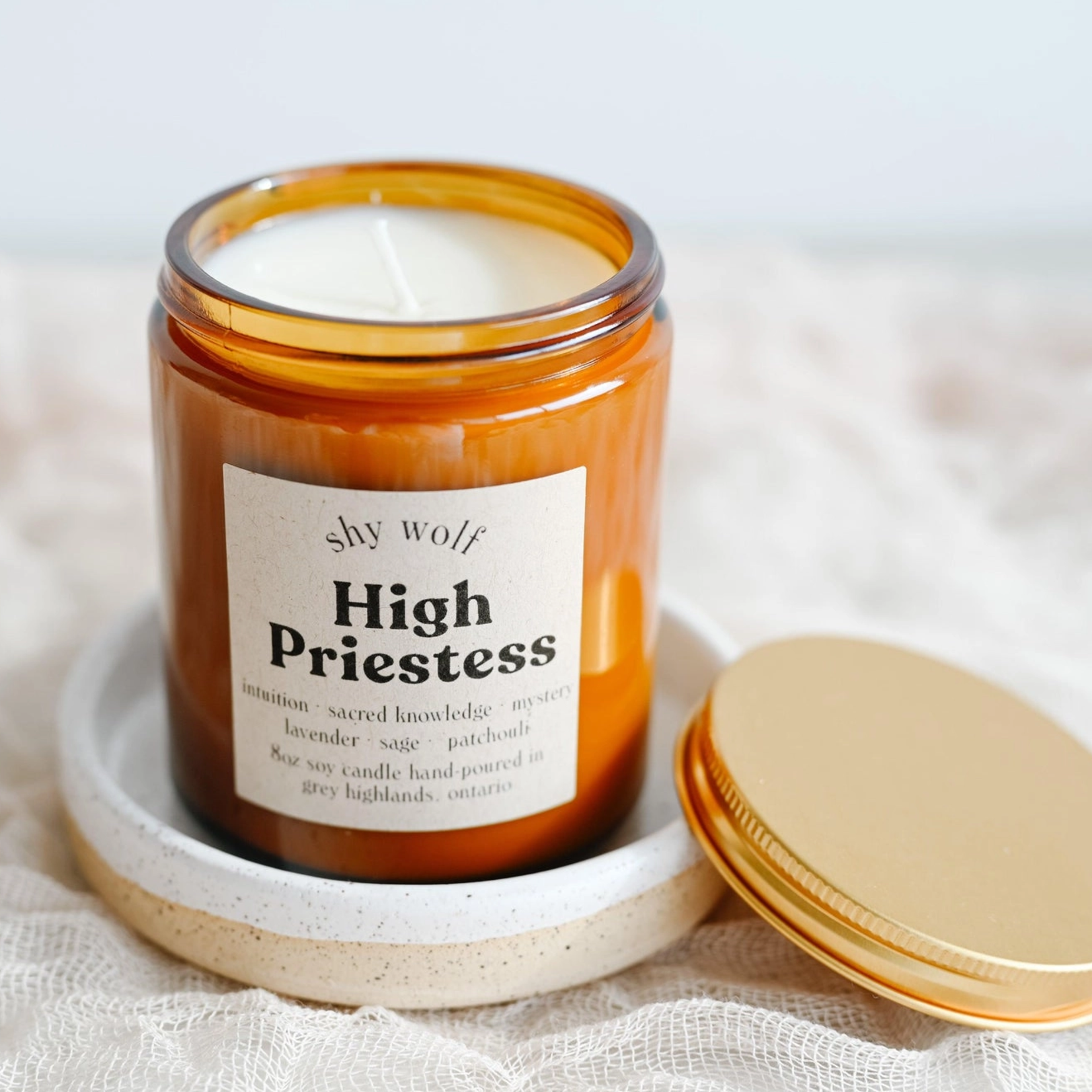 Soy Candle High Priestess Tarot