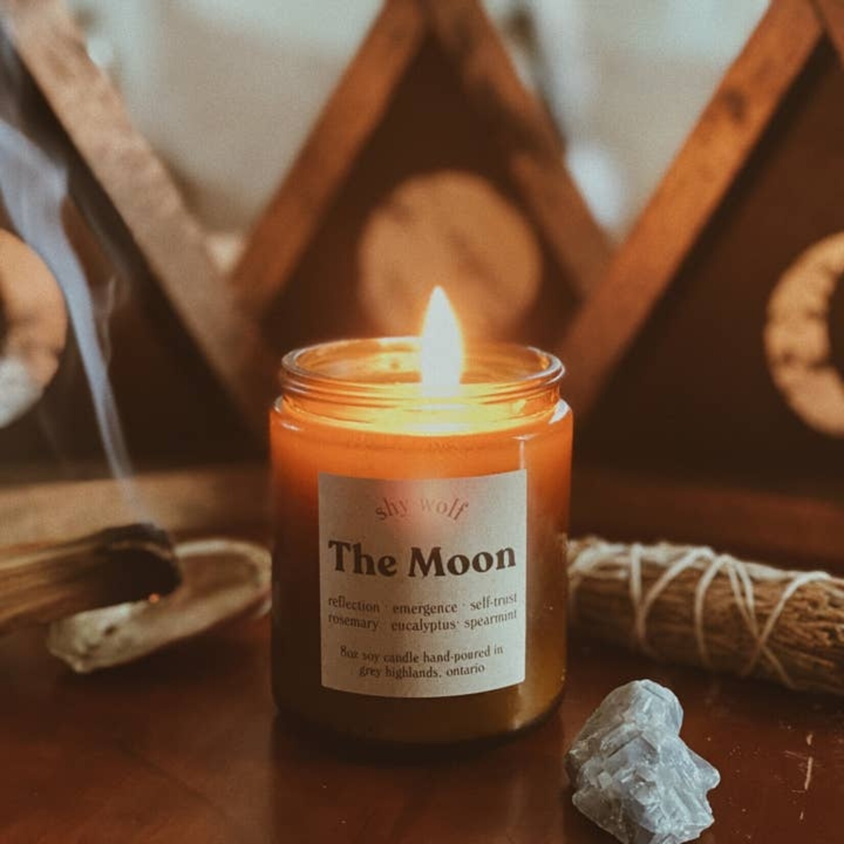 Soy Candle Moon Tarot