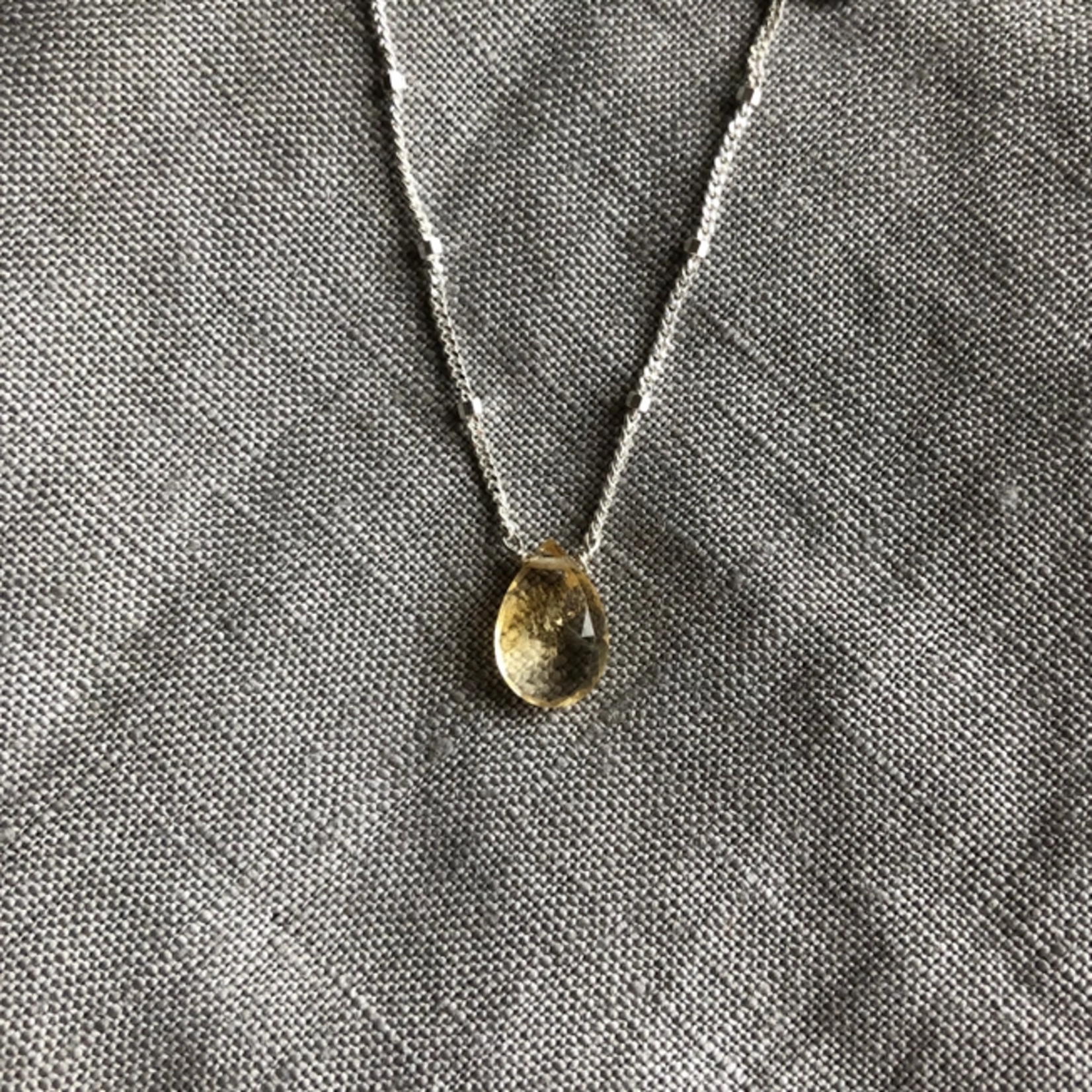Sterling Silver & Citrine Linnaea Necklace