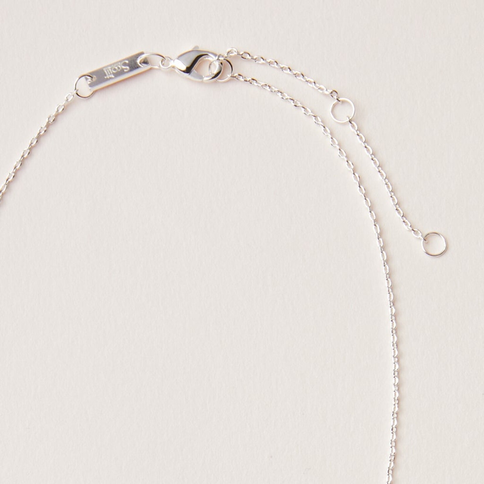 Silver & Moonstone Intention Charm Necklace