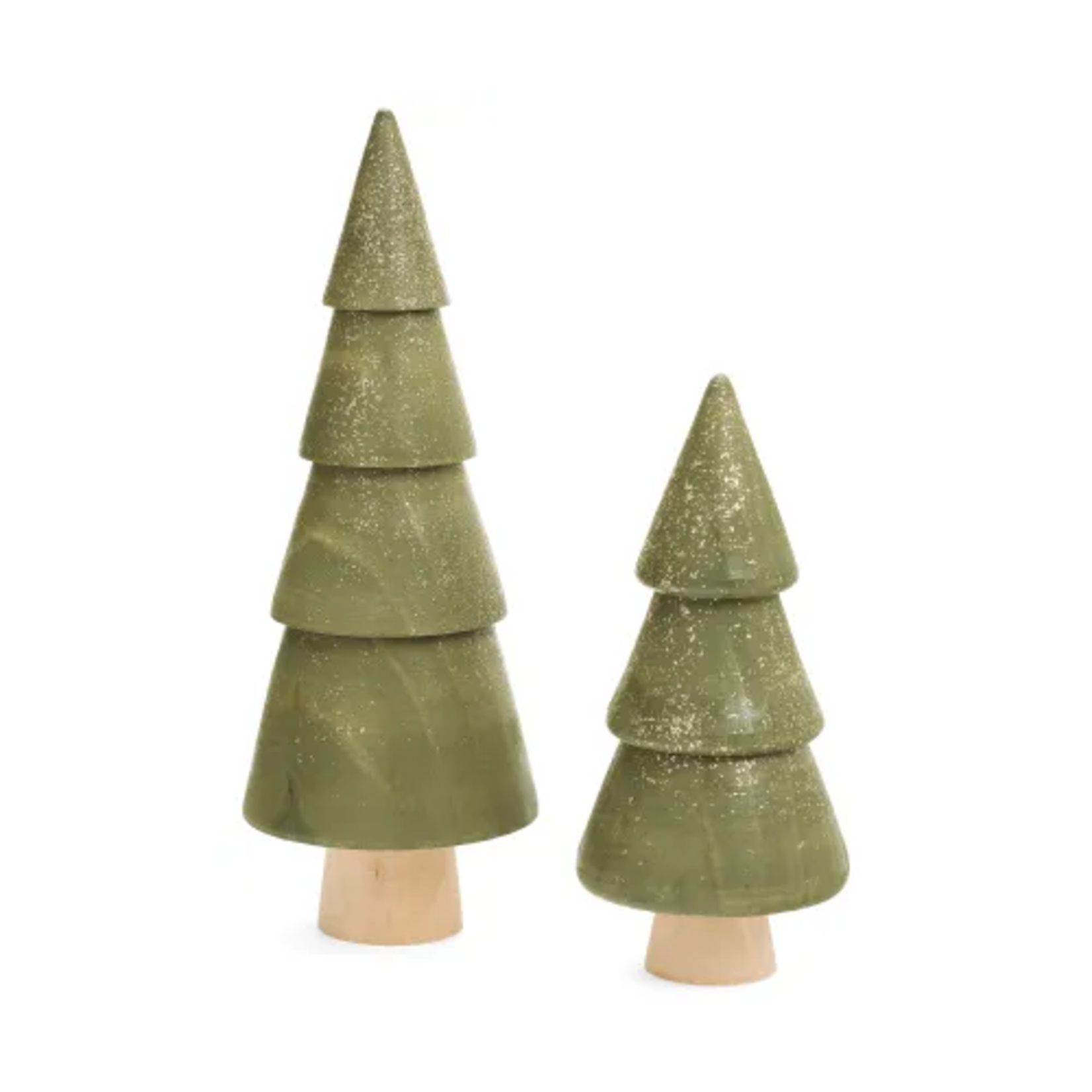 Green & Gold Wood Tree - Small