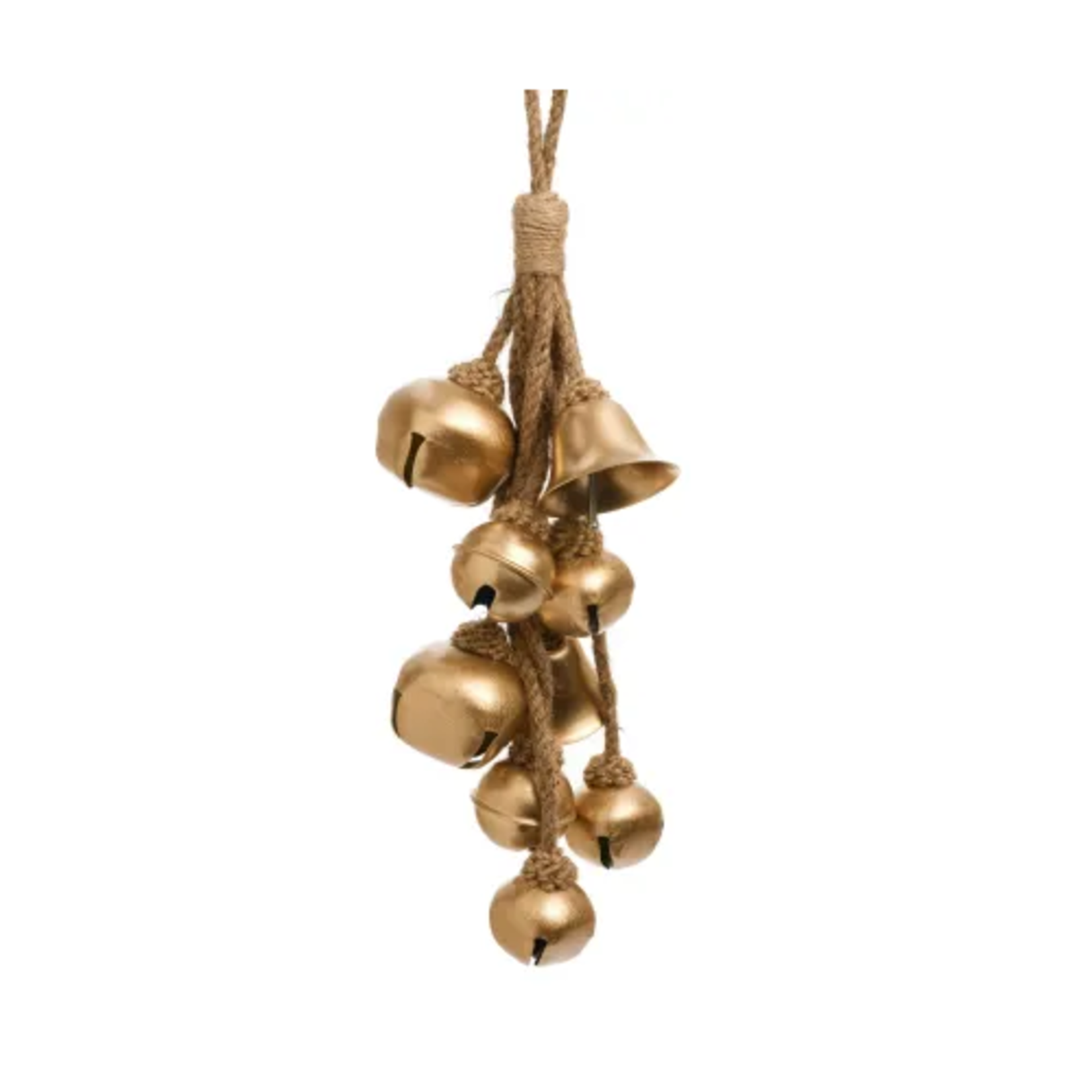 Gold Bells with Natural Jute Rope