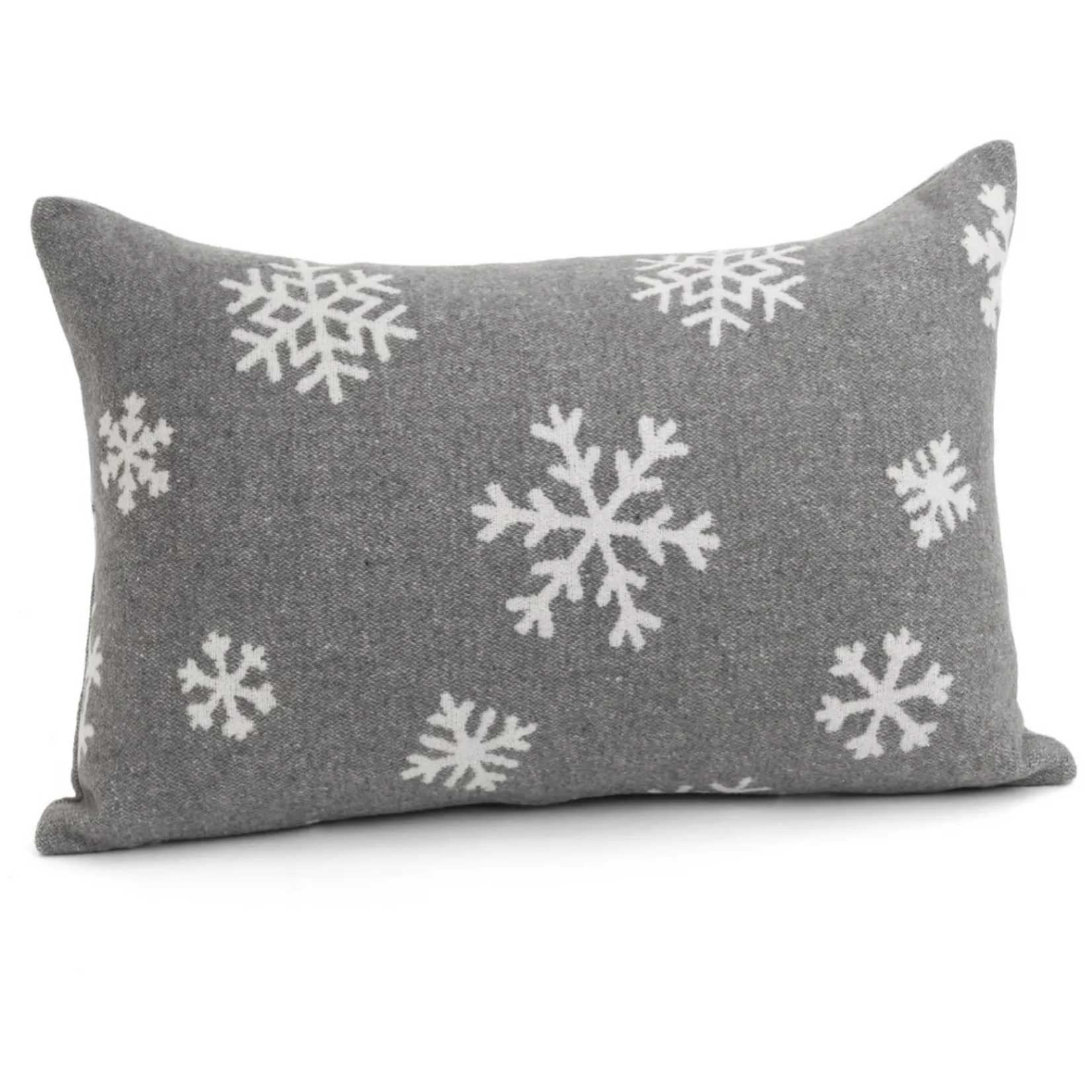 Grey & White Snowflake Cushion