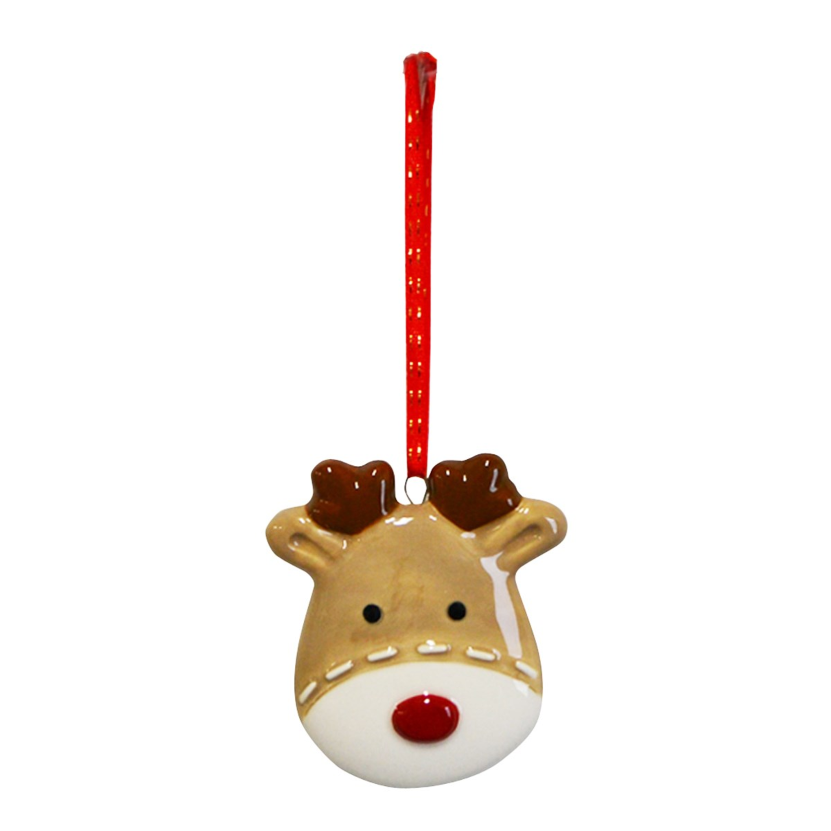 Ceramic Reindeer Ornament