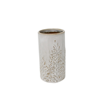 Cream & Natural Ceramic Fern Vase - Small