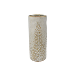 Cream & Natural Ceramic Fern Vase - Large